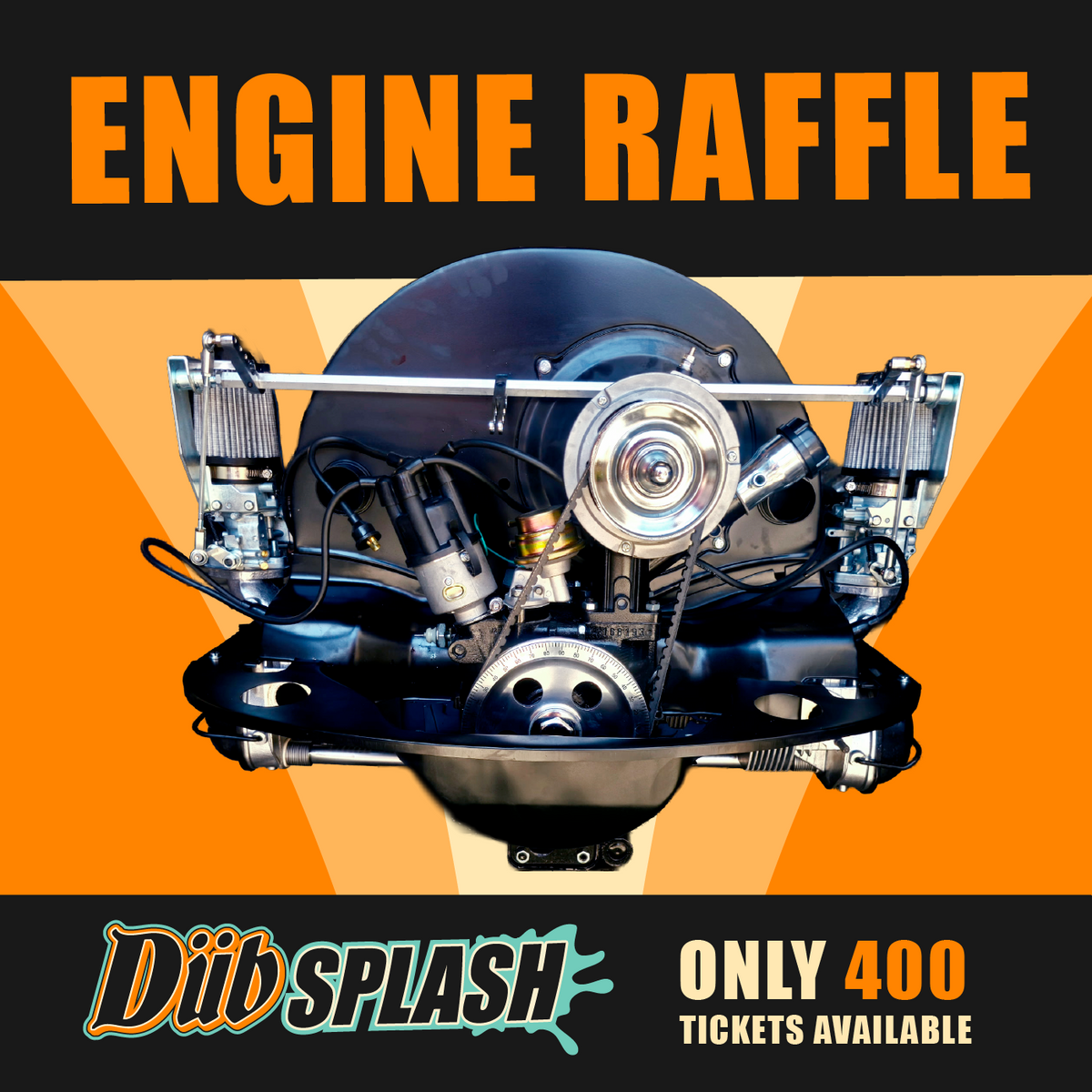 Dub Splash Fontana 2026 Engine Raffle Ticket