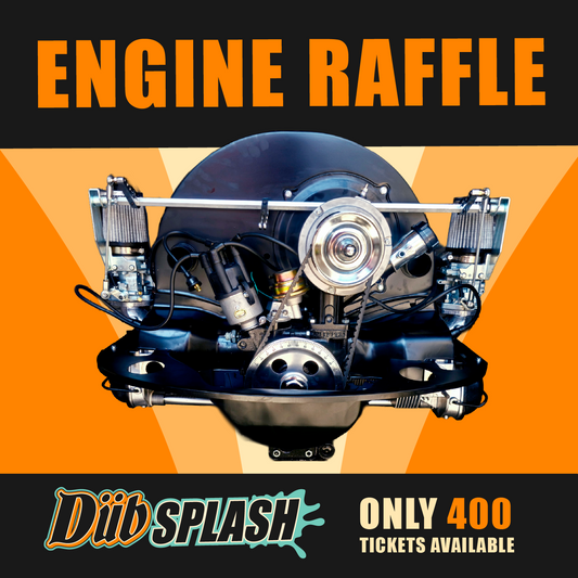 Dub Splash Fontana 2026 Engine Raffle Ticket